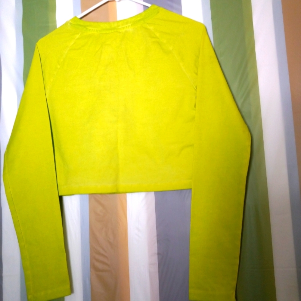 ADIDAS women's long-sleeved short t-shirt size M - Picture 5 of 6